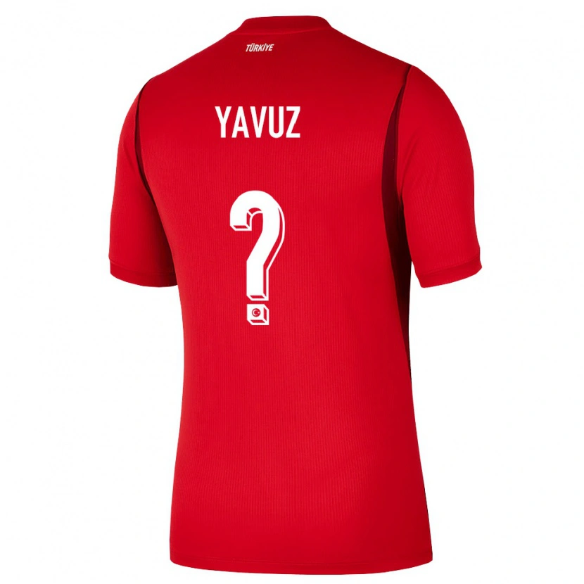 Danxen Mujer Camiseta Turquía Görkem Yavuz #0 Rojo Borgoña 1ª Equipación 26-28 La Camisa México