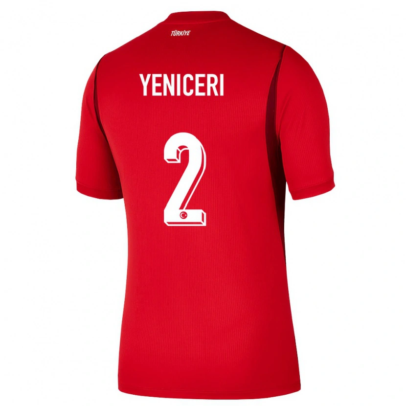 Danxen Mujer Camiseta Turquía Berna Yeniçeri #2 Rojo Borgoña 1ª Equipación 26-28 La Camisa México