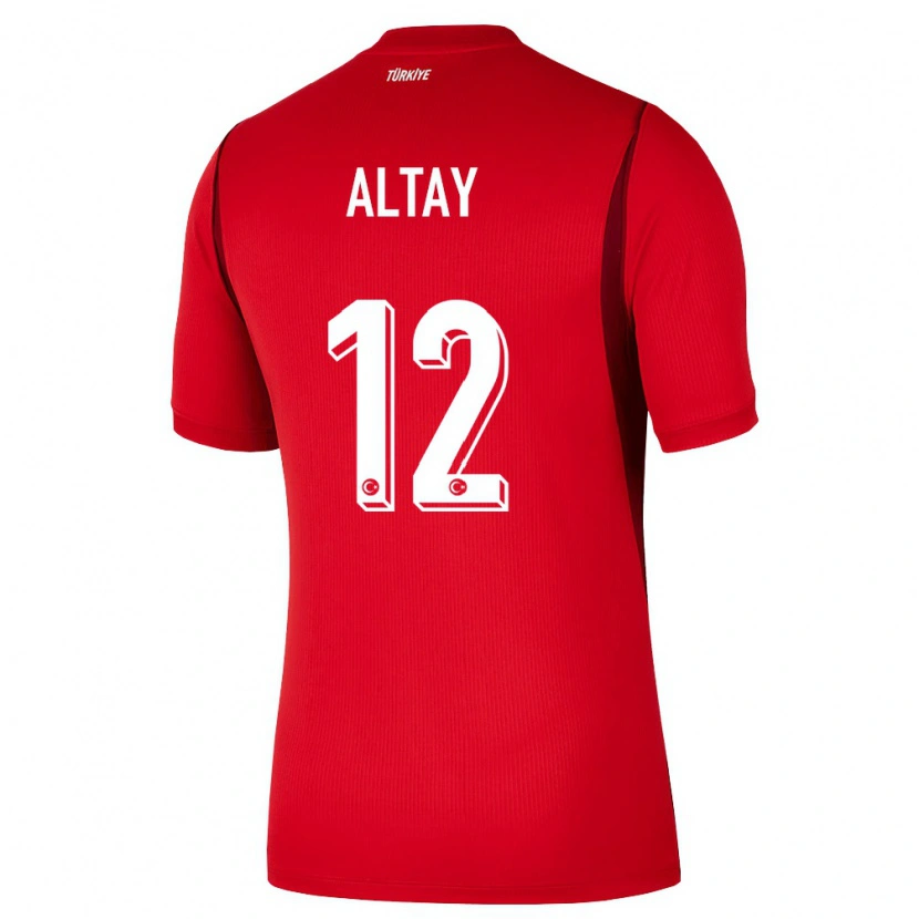 Danxen Mujer Camiseta Turquía Altay Bayındır #12 Rojo Borgoña 1ª Equipación 26-28 La Camisa México