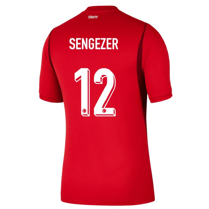 Danxen Mujer Camiseta Turquía Muhammed Şengezer #12 Rojo Borgoña 1ª Equipación 26-28 La Camisa México