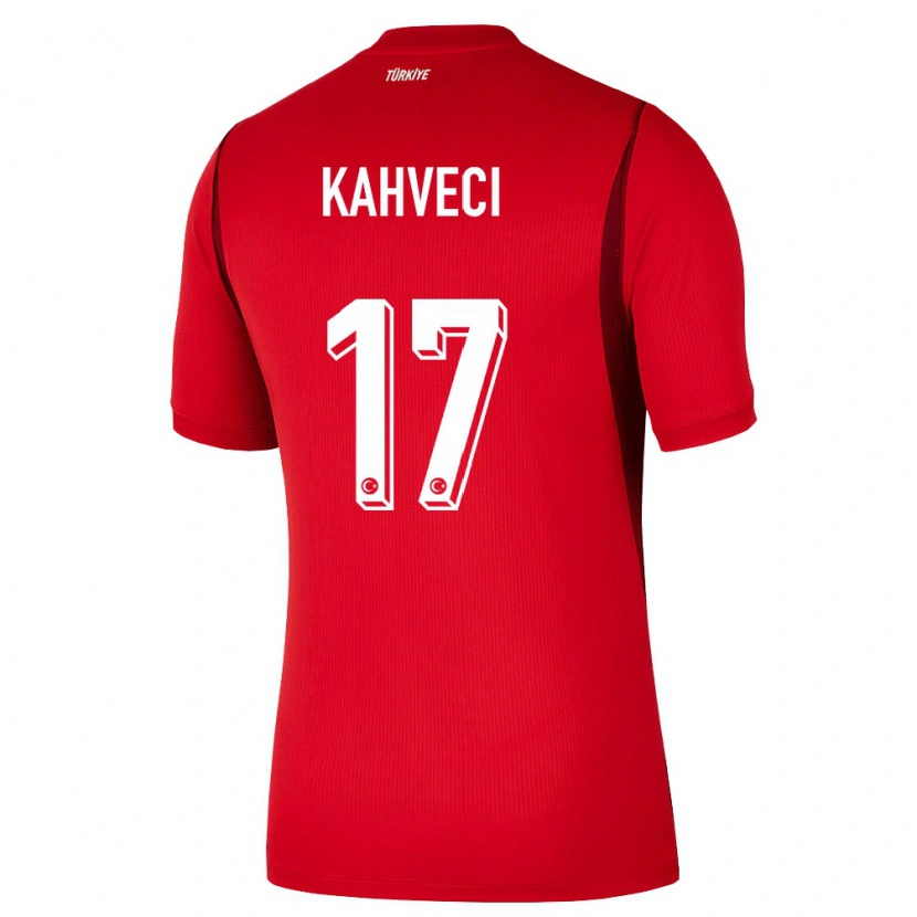 Danxen Mujer Camiseta Turquía İrfan Can Kahveci #17 Rojo Borgoña 1ª Equipación 26-28 La Camisa México