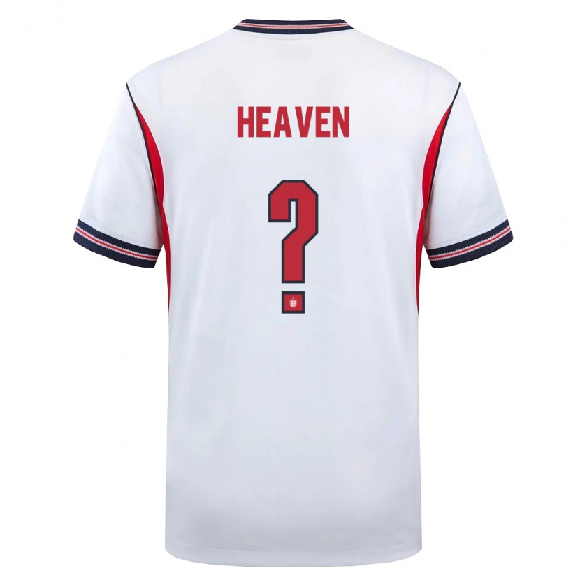 Danxen Mujer Camiseta Inglaterra Ayden Heaven #0 Blanco Marino Rojo 1ª Equipación 26-28 La Camisa México