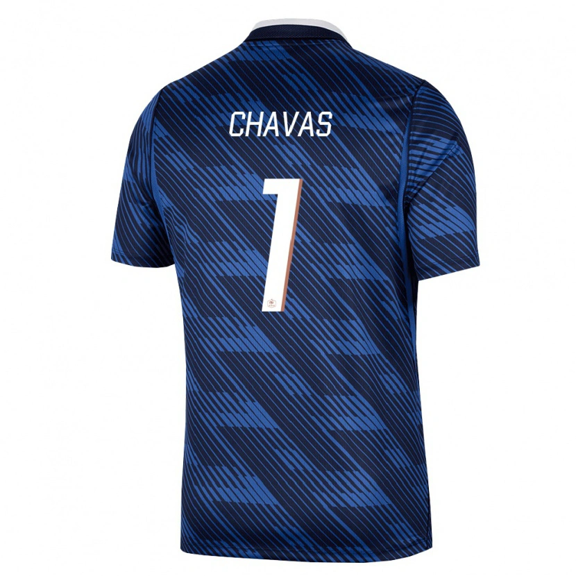 Danxen Mujer Camiseta Francia Mylene Chavas #1 Marino Azul Blanco 1ª Equipación 26-28 La Camisa México