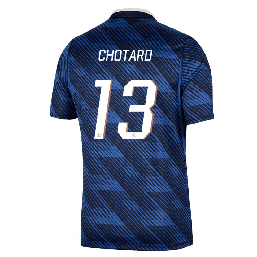 Danxen Mujer Camiseta Francia Joris Chotard #13 Marino Azul Blanco 1ª Equipación 26-28 La Camisa México