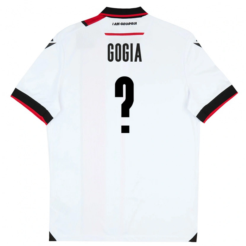 Danxen Mujer Camiseta Georgia Gigi Gogia #0 Blanco Negro Rojo 1ª Equipación 26-28 La Camisa México