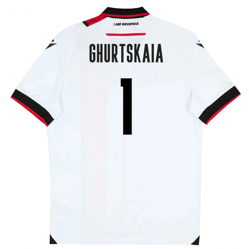 Danxen Mujer Camiseta Georgia Dimitri Ghurtskaia #1 Blanco Negro Rojo 1ª Equipación 26-28 La Camisa México