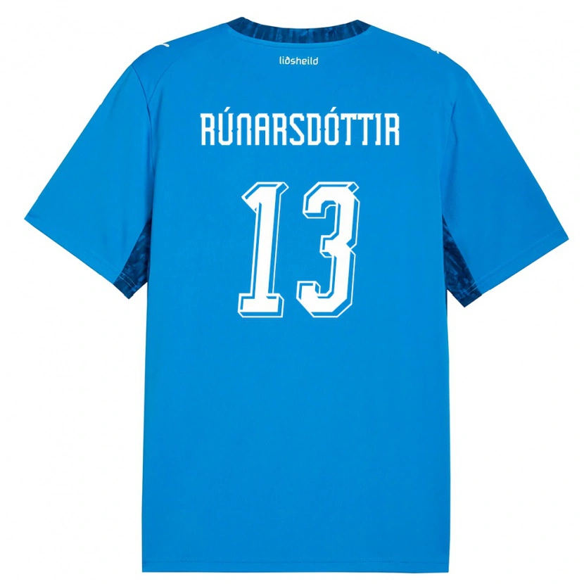 Danxen Mujer Camiseta Islandia Cecilía Rán Rúnarsdóttir #13 Azul Marino 1ª Equipación 26-28 La Camisa México