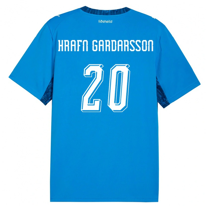 Danxen Mujer Camiseta Islandia Bjarki Hrafn Gardarsson #20 Azul Marino 1ª Equipación 26-28 La Camisa México