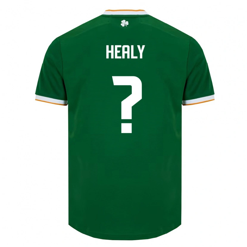 Danxen Mujer Camiseta Irlanda Matthew Healy #0 Verde Oscuro Blanco 1ª Equipación 26-28 La Camisa México