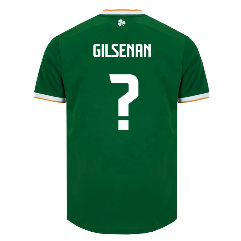 Danxen Mujer Camiseta Irlanda Zak Gilsenan #0 Verde Oscuro Blanco 1ª Equipación 26-28 La Camisa México