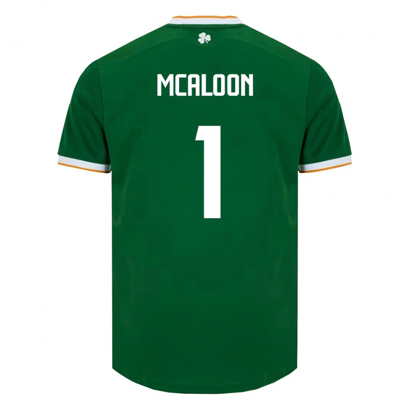 Danxen Mujer Camiseta Irlanda Naoisha Mcaloon #1 Verde Oscuro Blanco 1ª Equipación 26-28 La Camisa México