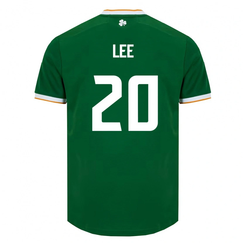 Danxen Mujer Camiseta Irlanda Kian Lee #20 Verde Oscuro Blanco 1ª Equipación 26-28 La Camisa México