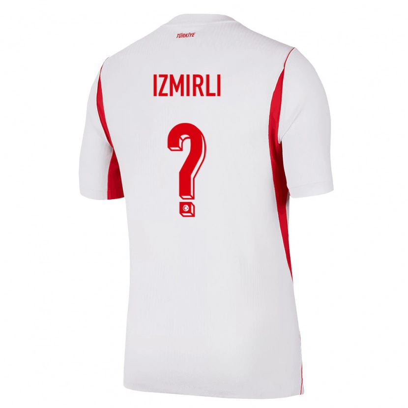 Danxen Mujer Camiseta Turquía Ege İzmirli #0 Blanco Rojo Borgoña 2ª Equipación 26-28 La Camisa México
