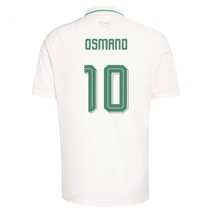 Danxen Mujer Camiseta Gales Callum Osmand #10 Blanco Marrón Verde 2ª Equipación 26-28 La Camisa México