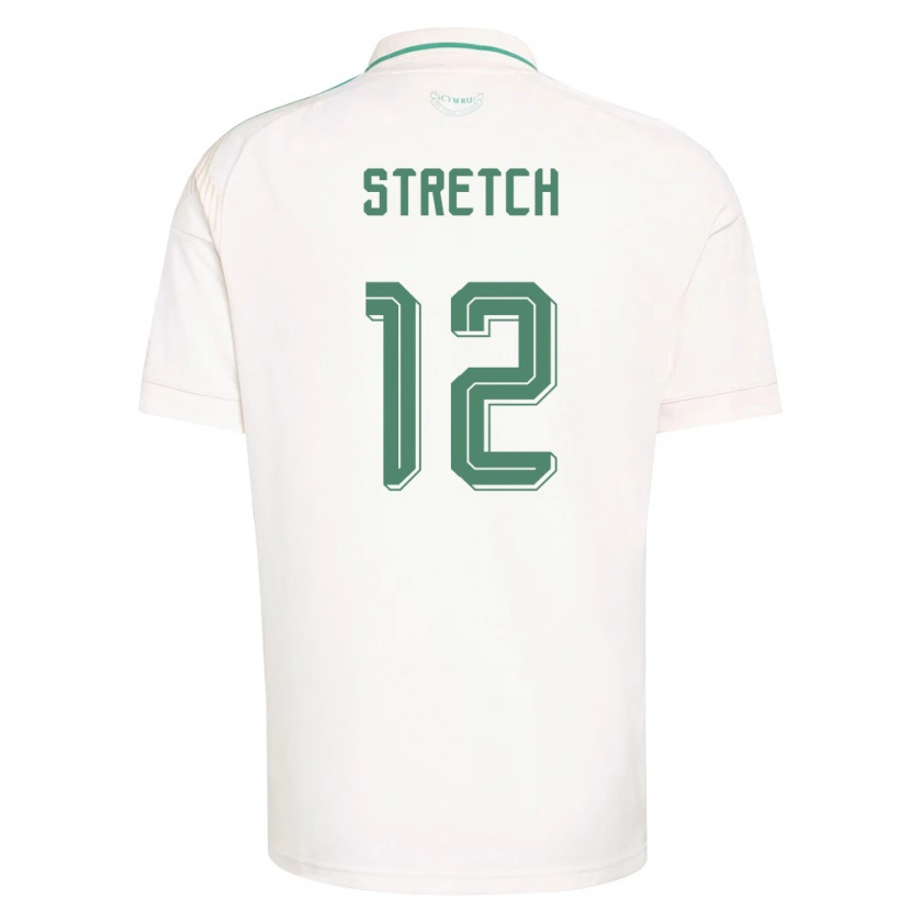 Danxen Mujer Camiseta Gales Logan Stretch #12 Blanco Marrón Verde 2ª Equipación 26-28 La Camisa México