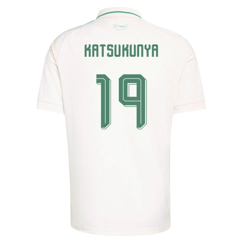 Danxen Mujer Camiseta Gales Thierry Katsukunya #19 Blanco Marrón Verde 2ª Equipación 26-28 La Camisa México