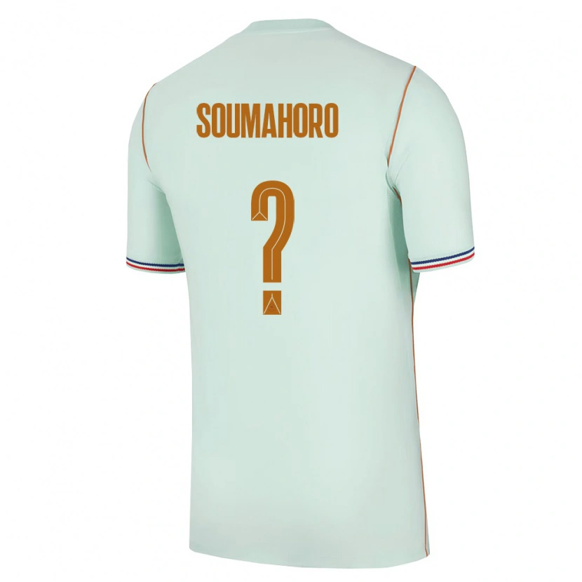 Danxen Mujer Camiseta Francia Aboubaka Soumahoro #0 Verde Oro 2ª Equipación 26-28 La Camisa México