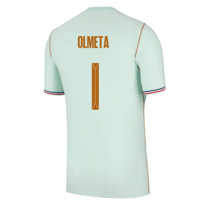 Danxen Mujer Camiseta Francia Lisandru Olmeta #1 Verde Oro 2ª Equipación 26-28 La Camisa México