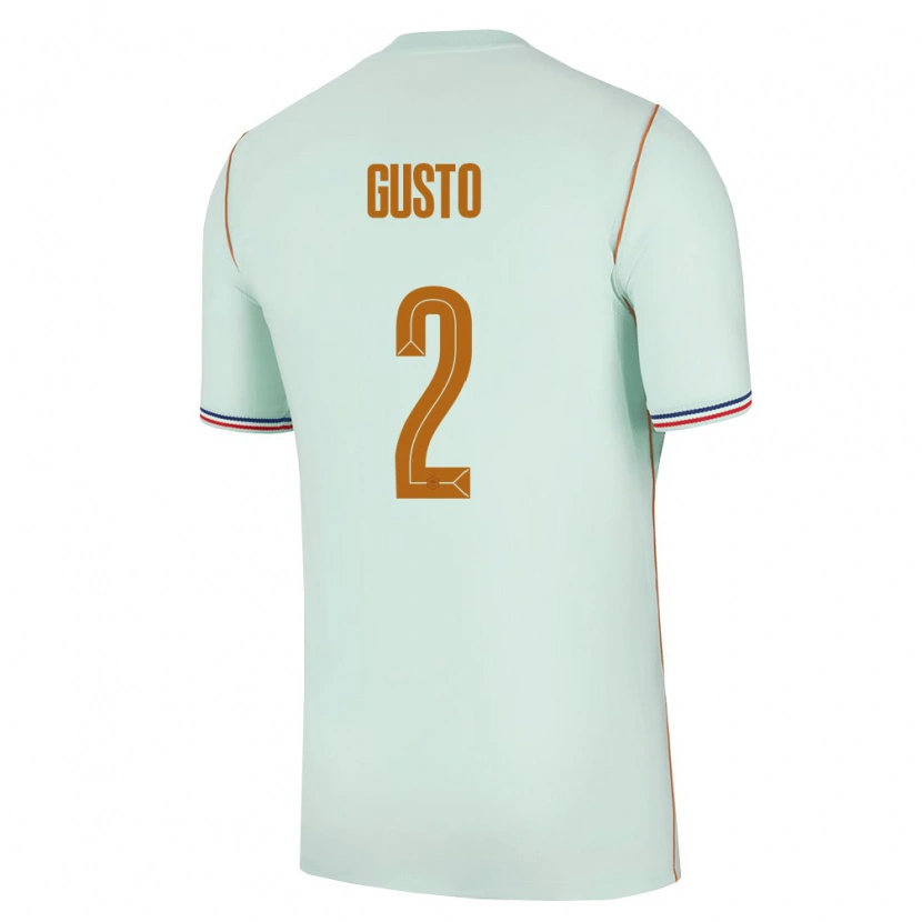 Danxen Mujer Camiseta Francia Malo Gusto #2 Verde Oro 2ª Equipación 26-28 La Camisa México