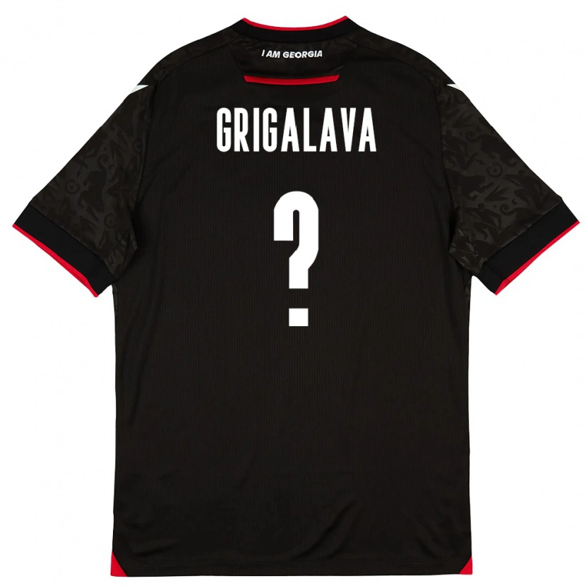 Danxen Mujer Camiseta Georgia Rati Grigalava #0 Negro Blanco Rojo 2ª Equipación 26-28 La Camisa México