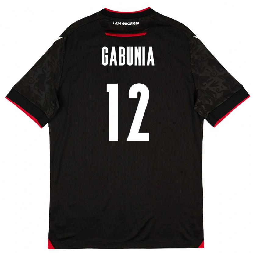 Danxen Mujer Camiseta Georgia Tatia Gabunia #12 Negro Blanco Rojo 2ª Equipación 26-28 La Camisa México