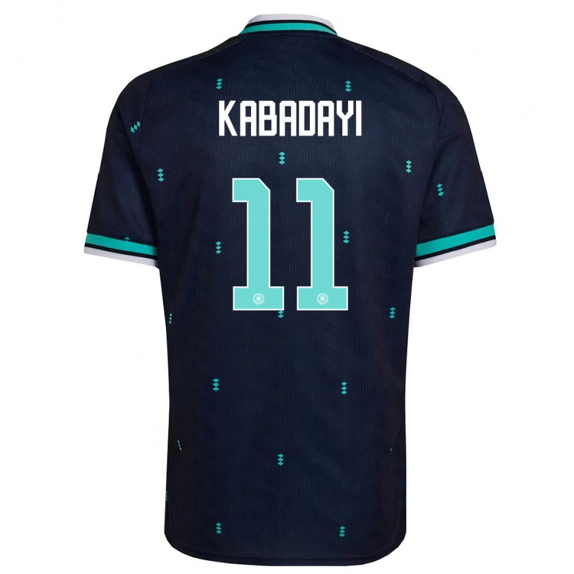 Danxen Mujer Camiseta Alemania Yusuf Kabadayi #11 Marino Azul Cielo Blanco 2ª Equipación 26-28 La Camisa México