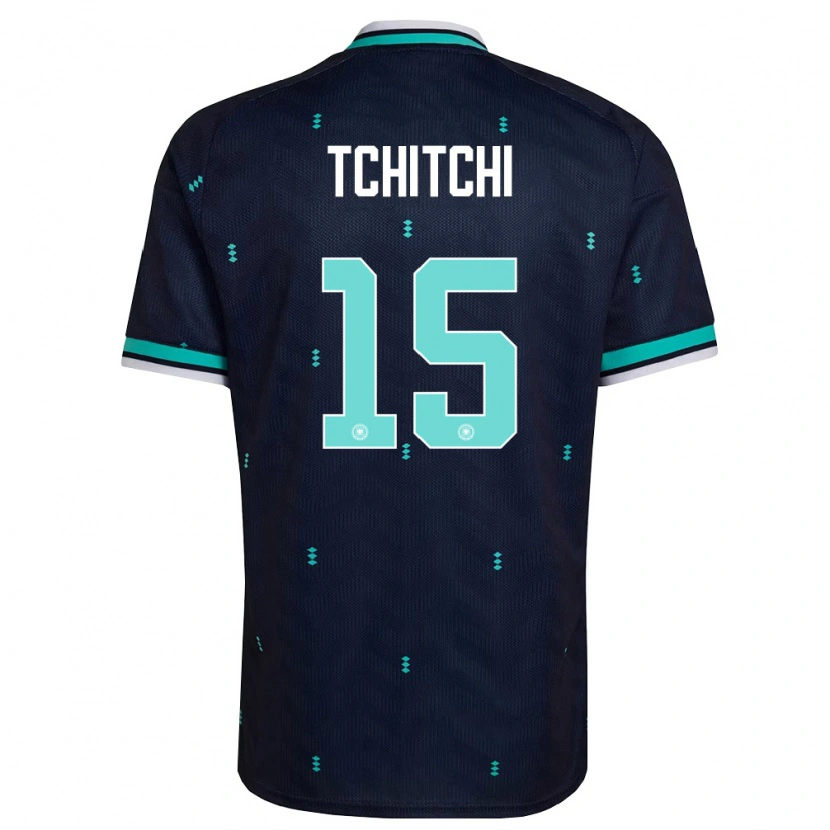 Danxen Mujer Camiseta Alemania Dahrel Tchitchi #15 Marino Azul Cielo Blanco 2ª Equipación 26-28 La Camisa México