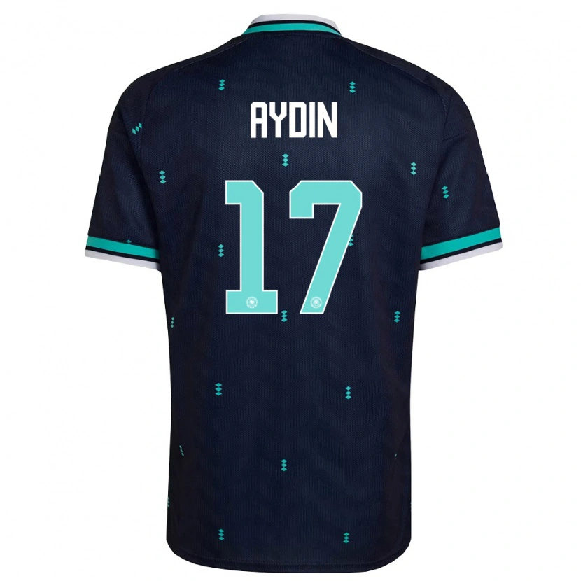 Danxen Mujer Camiseta Alemania Ali Aydin #17 Marino Azul Cielo Blanco 2ª Equipación 26-28 La Camisa México