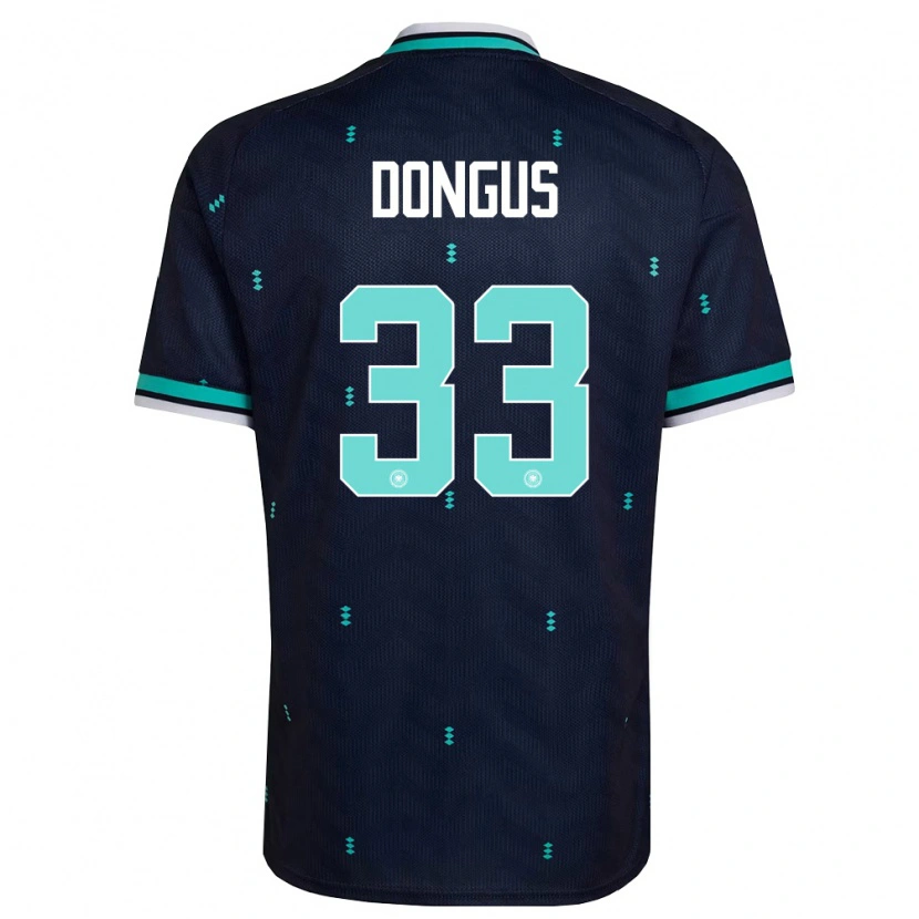 Danxen Mujer Camiseta Alemania Fabienne Dongus #33 Marino Azul Cielo Blanco 2ª Equipación 26-28 La Camisa México