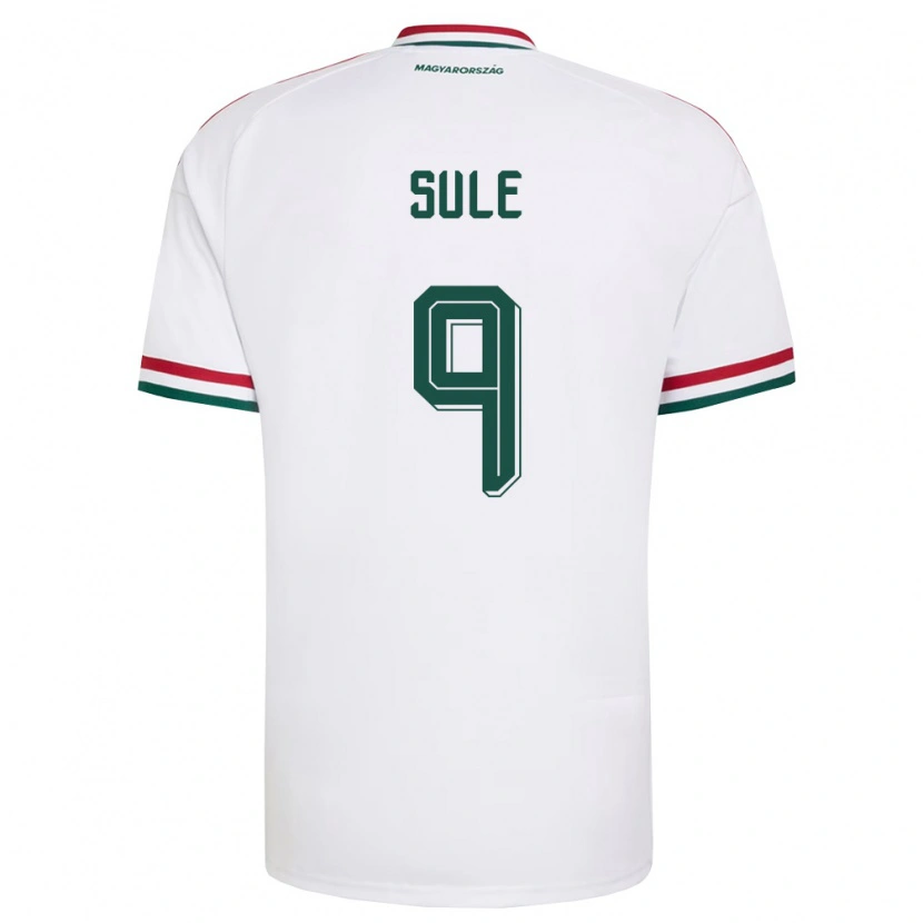 Danxen Mujer Camiseta Hungría Dóra Süle #9 Blanco Rojo Verde 2ª Equipación 26-28 La Camisa México