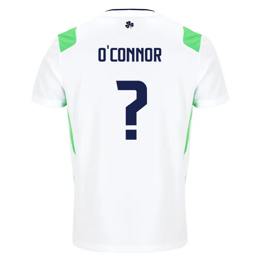 Danxen Mujer Camiseta Irlanda Josh O'connor #0 Blanco Verde Claro 2ª Equipación 26-28 La Camisa México