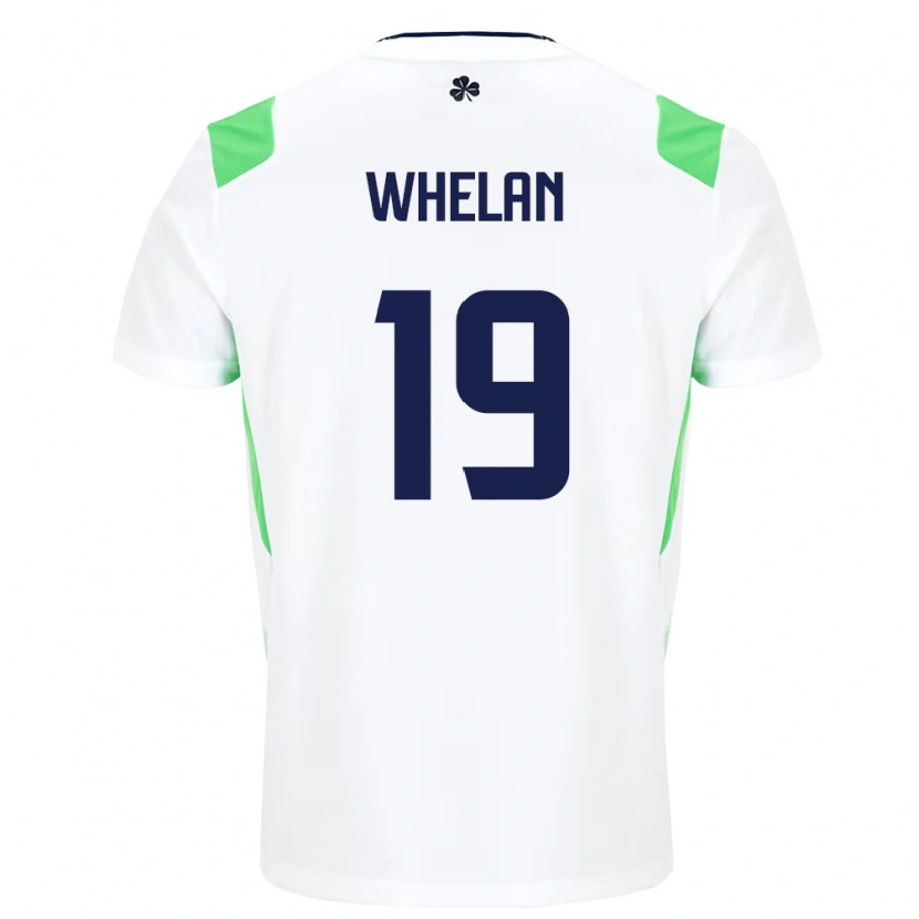 Danxen Mujer Camiseta Irlanda Emily Whelan #19 Blanco Verde Claro 2ª Equipación 26-28 La Camisa México