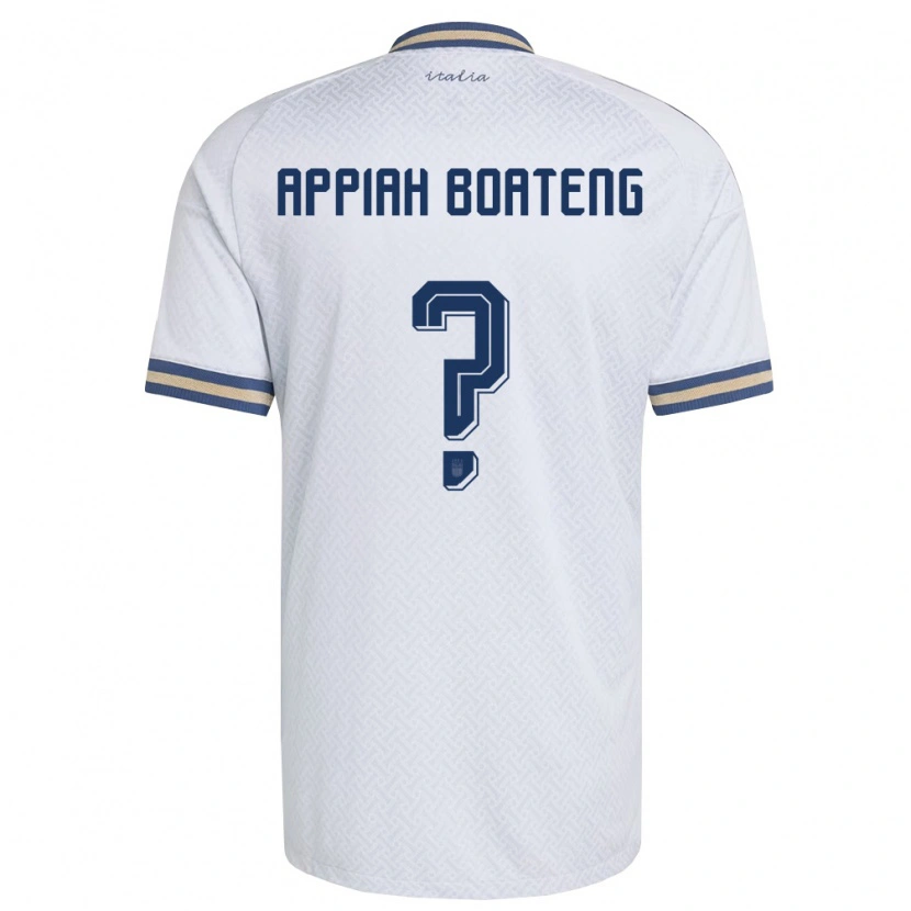 Danxen Mujer Camiseta Italia Matthew Appiah Boateng #0 Marfil Marino Oro 2ª Equipación 26-28 La Camisa México