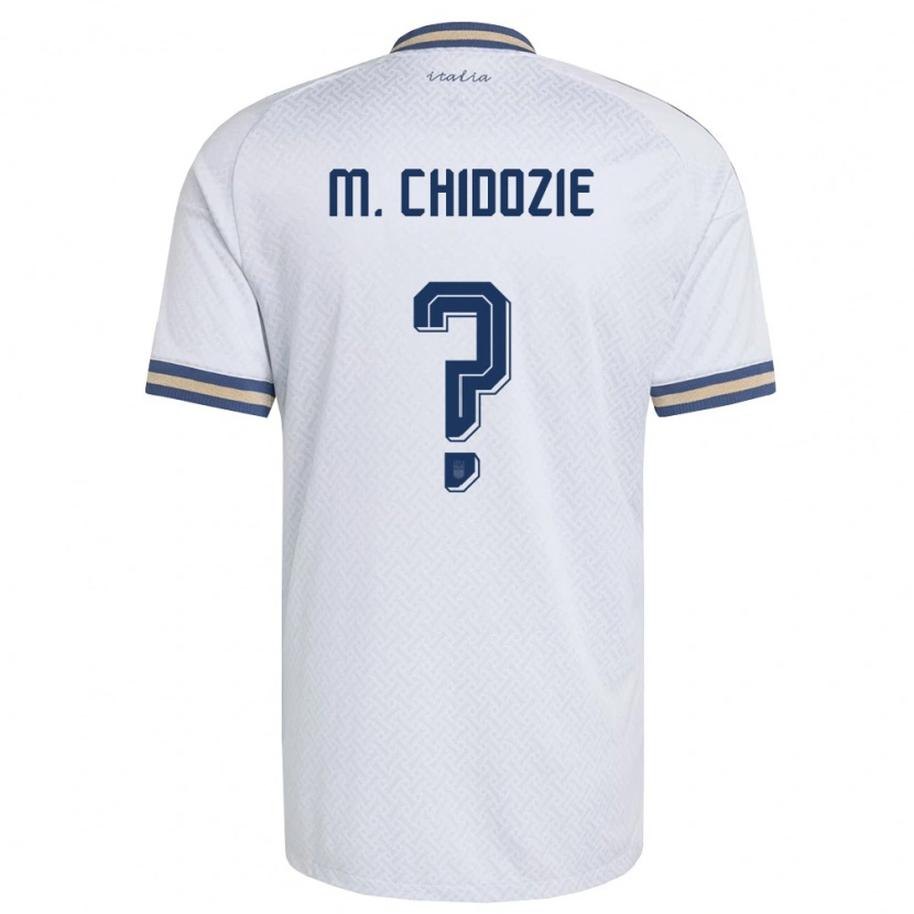 Danxen Mujer Camiseta Italia Mark Chidozie Cordopatri #0 Marfil Marino Oro 2ª Equipación 26-28 La Camisa México