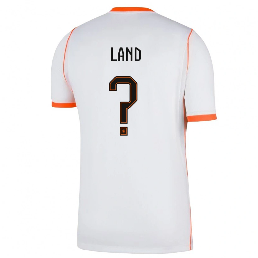 Danxen Mujer Camiseta Países Bajos Tygo Land #0 Blanco Naranja 2ª Equipación 26-28 La Camisa México