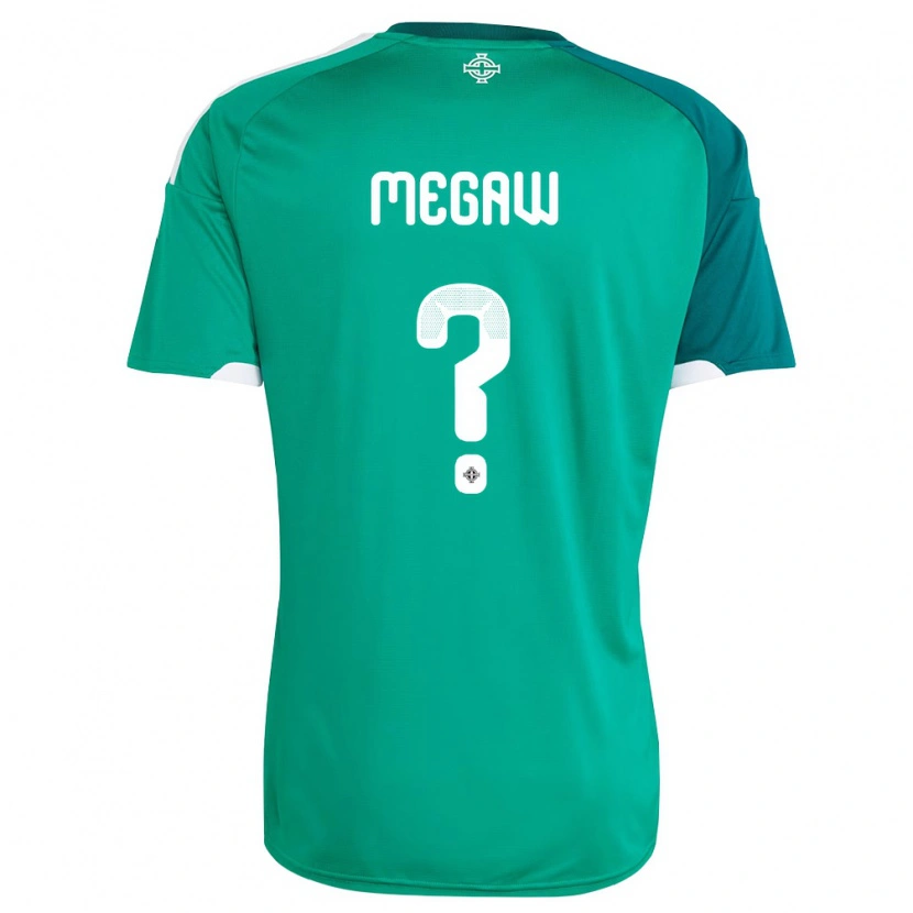 Danxen Niño Camiseta Irlanda Del Norte Will Megaw #0 Verde Blanco 1ª Equipación 26-28 La Camisa México