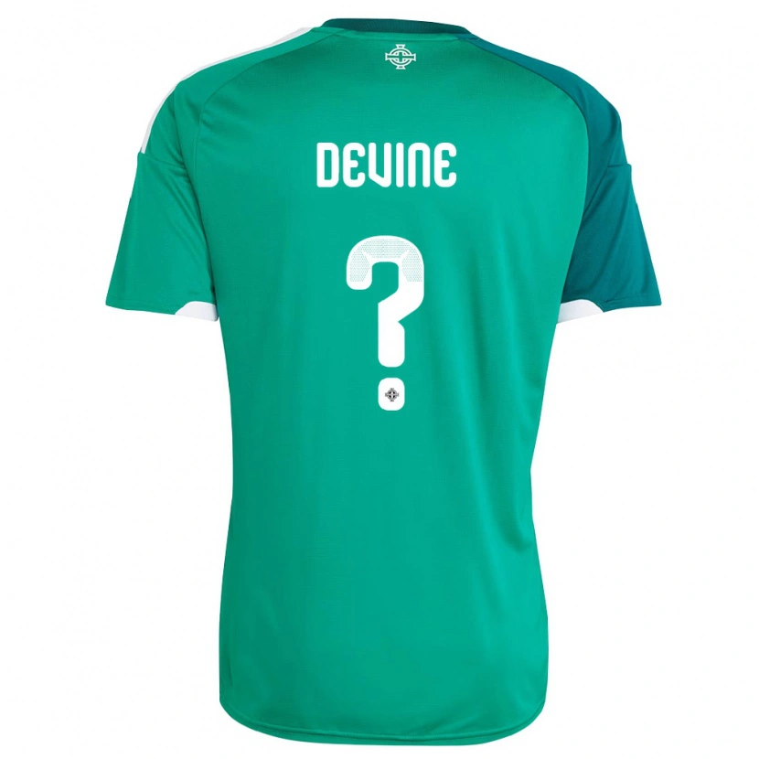 Danxen Niño Camiseta Irlanda Del Norte Senan Devine #0 Verde Blanco 1ª Equipación 26-28 La Camisa México
