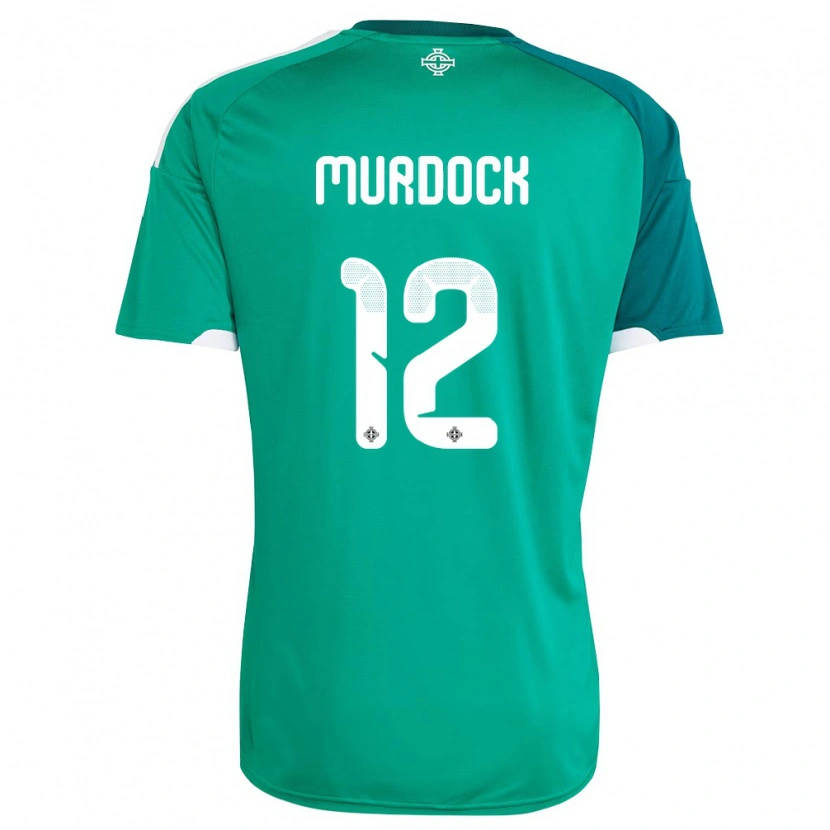 Danxen Niño Camiseta Irlanda Del Norte Will Murdock #12 Verde Blanco 1ª Equipación 26-28 La Camisa México