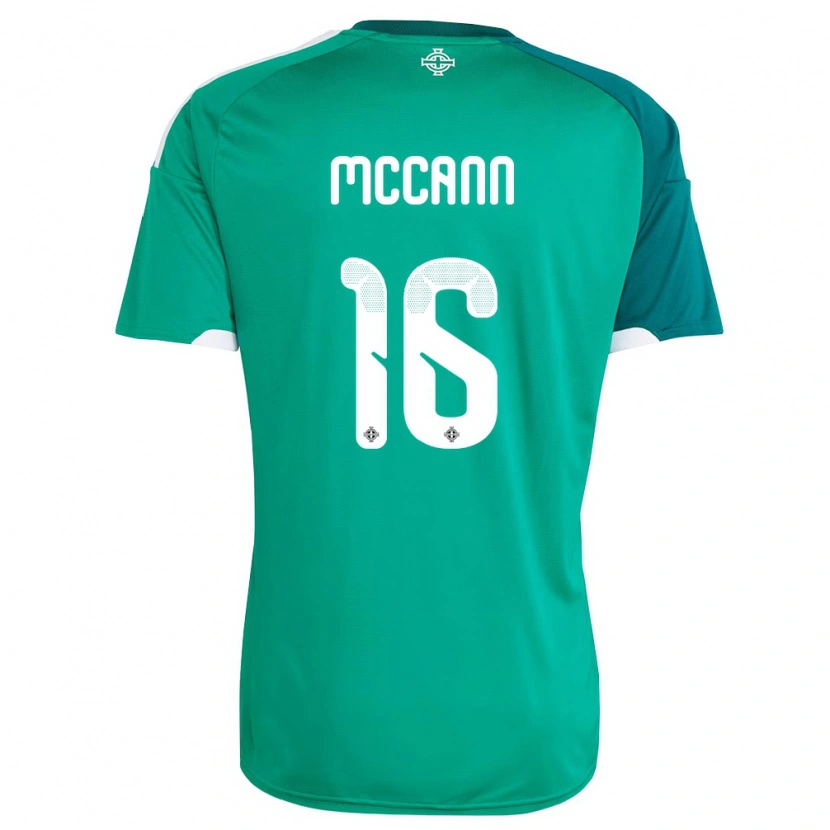 Danxen Niño Camiseta Irlanda Del Norte Ali Mccann #16 Verde Blanco 1ª Equipación 26-28 La Camisa México