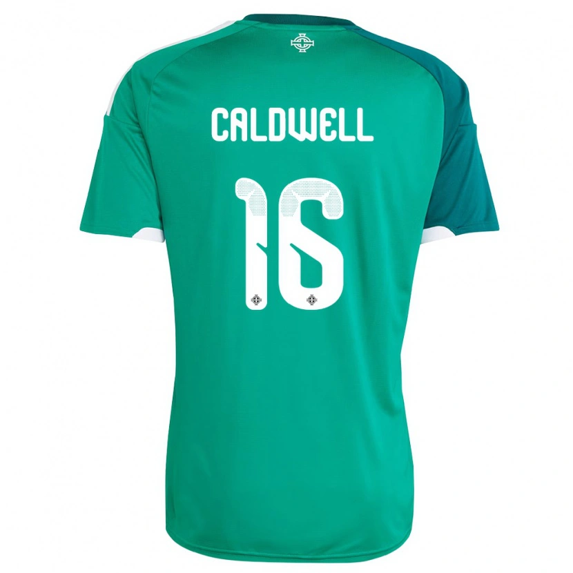 Danxen Niño Camiseta Irlanda Del Norte Nadene Caldwell #16 Verde Blanco 1ª Equipación 26-28 La Camisa México