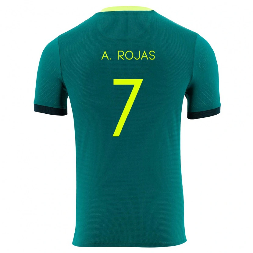 Danxen Niño Camiseta Bolivia Ana Paula Rojas #7 Verde Amarillo Negro 1ª Equipación 26-28 La Camisa México