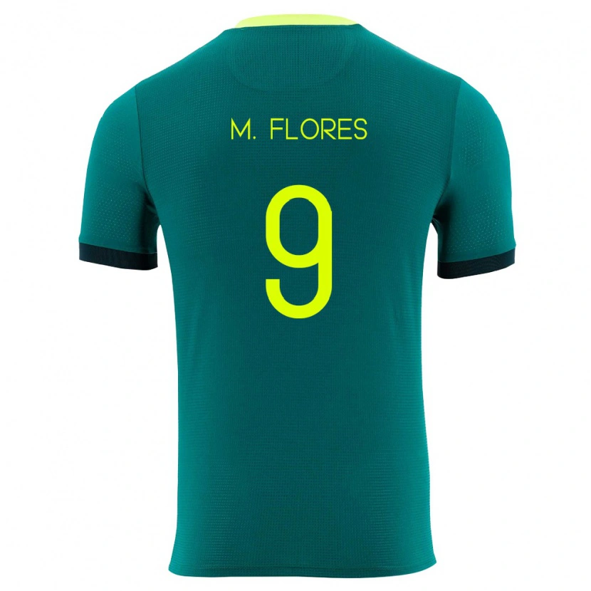 Danxen Niño Camiseta Bolivia Marlene Flores #9 Verde Amarillo Negro 1ª Equipación 26-28 La Camisa México