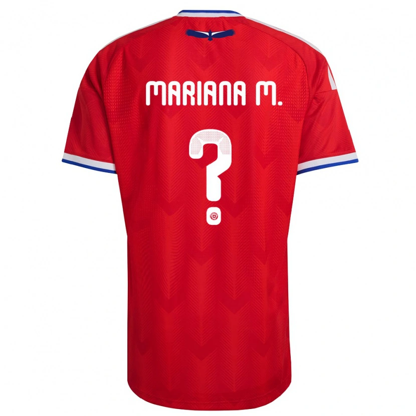Danxen Niño Camiseta Chile Mariana Morales #0 Rojo Blanco Azul 1ª Equipación 26-28 La Camisa México
