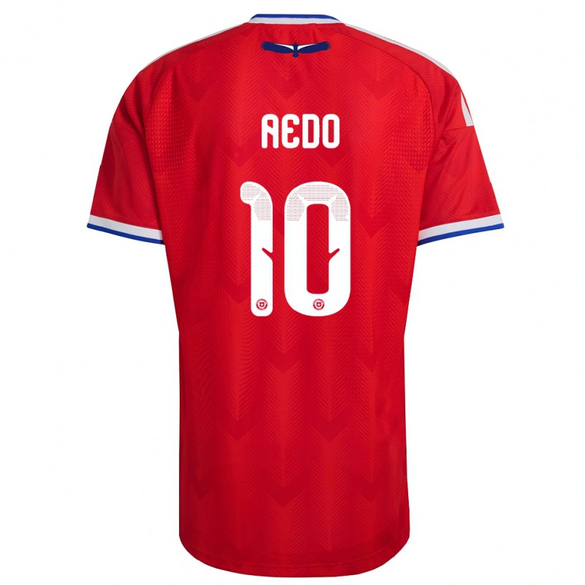 Danxen Niño Camiseta Chile Yanara Aedo #10 Rojo Blanco Azul 1ª Equipación 26-28 La Camisa México