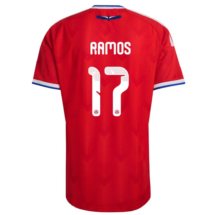 Danxen Niño Camiseta Chile Emiliano Ramos #17 Rojo Blanco Azul 1ª Equipación 26-28 La Camisa México