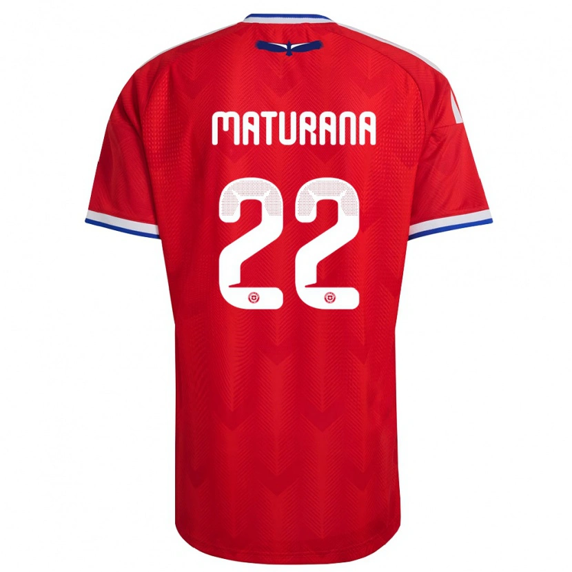 Danxen Niño Camiseta Chile Martín Maturana #22 Rojo Blanco Azul 1ª Equipación 26-28 La Camisa México