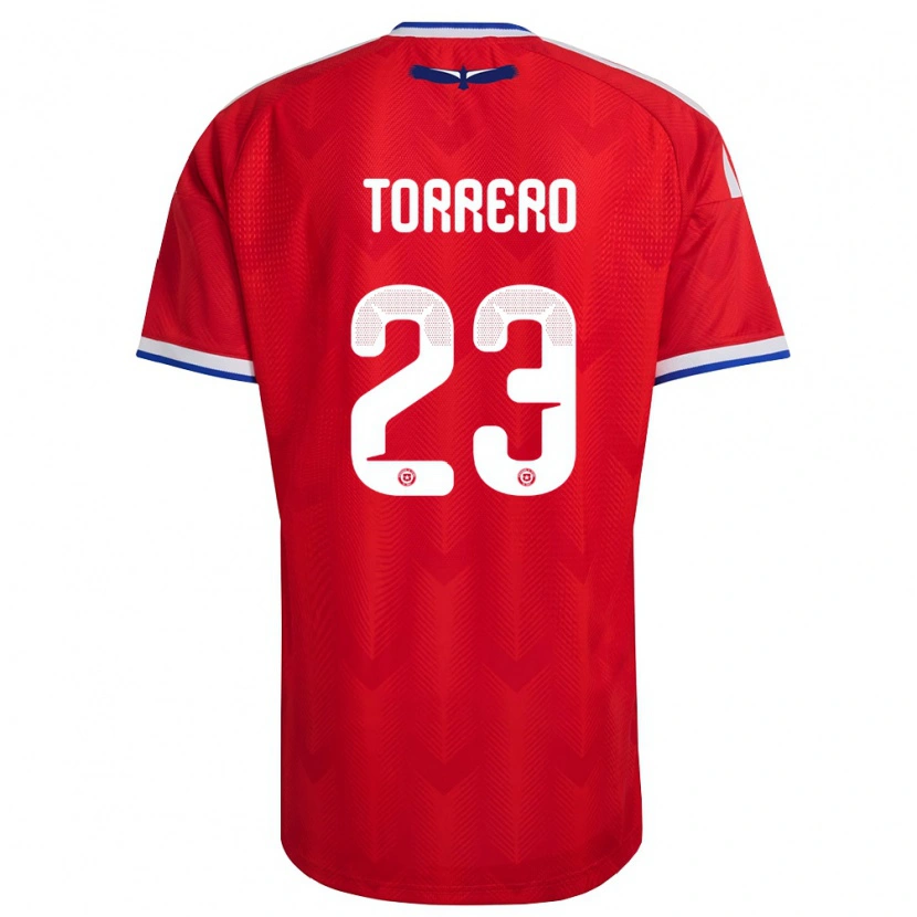 Danxen Niño Camiseta Chile Ryann Torrero #23 Rojo Blanco Azul 1ª Equipación 26-28 La Camisa México