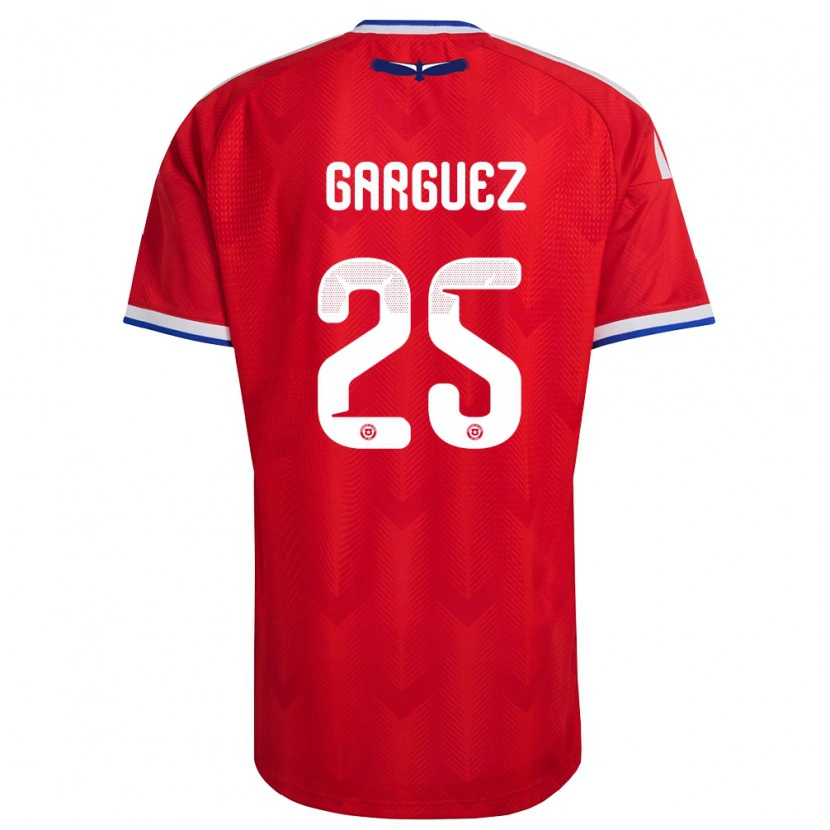 Danxen Niño Camiseta Chile Ian Garguez #25 Rojo Blanco Azul 1ª Equipación 26-28 La Camisa México