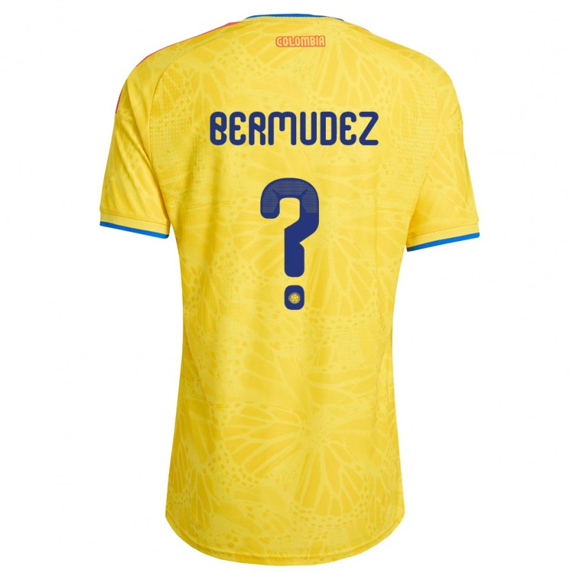 Danxen Niño Camiseta Colombia Samuel Bermudez #0 Amarillo Azul Rojo 1ª Equipación 26-28 La Camisa México