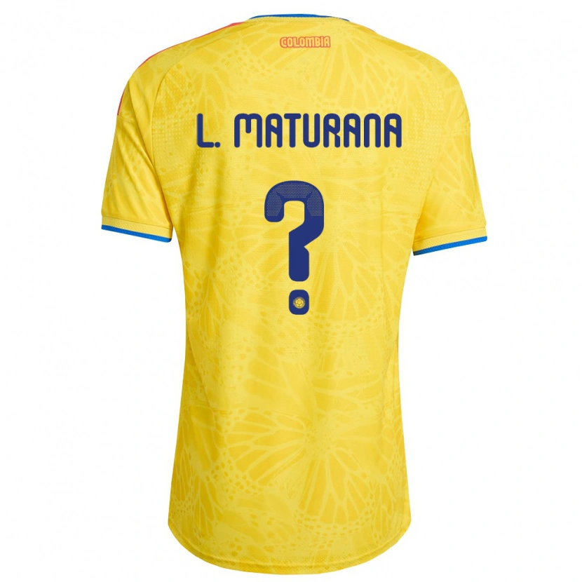 Danxen Niño Camiseta Colombia Luis Maturana #0 Amarillo Azul Rojo 1ª Equipación 26-28 La Camisa México